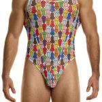Modus Vivendi Rainbow Hearts Range Modus Vivendi Rainbow Hearts Mesh Onesie